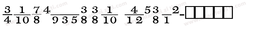 Monticello Tabular字体转换